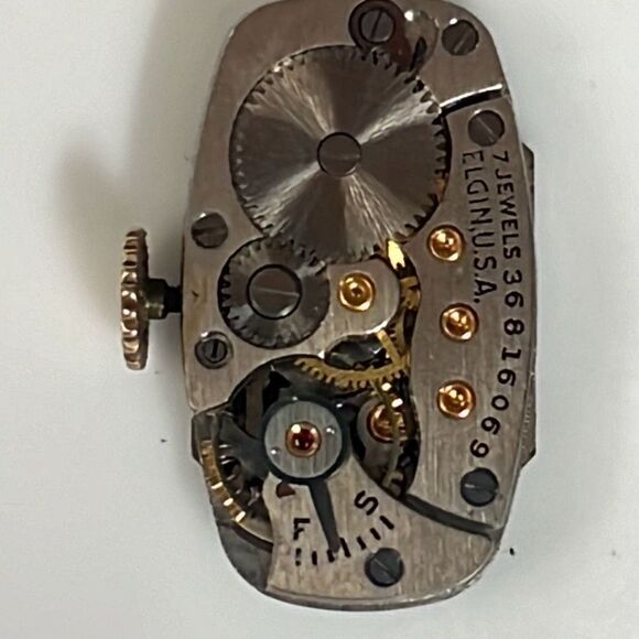 Antique Art Deco Ladies Elgin Wind Up Watch Time Piece 10k Gold Filled. main image 4